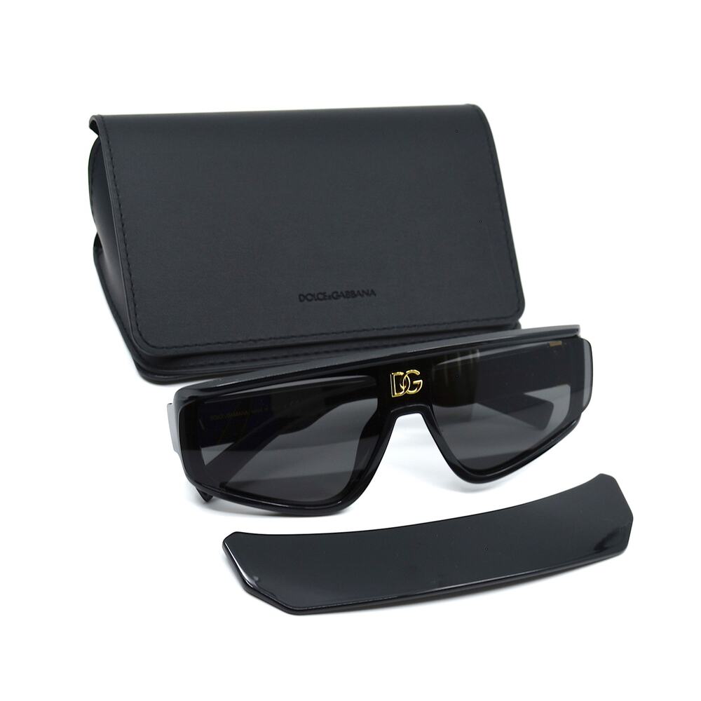 NEW DOLCE&GABBANA DG6177 501/87 BLACK DARK GREY UNISEX AUTHENTIC SUNGLAS… - Picture 14 of 16